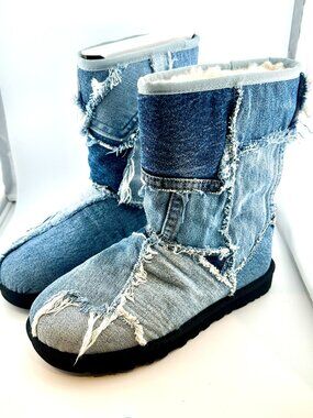 RARE!  UGG X GALLERY DEPT DENIM BOOTIE
